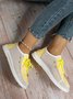 Breathable Hollow out Color Block Casual Boat Shoes