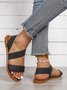 Vintage Braided Strap Elastic Slip On Sandals
