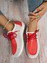 Breathable Hollow out Color Block Casual Boat Shoes