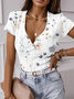 Buttoned Floral Casual Shirt