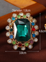 Elegant Colorful Crystal Open Ring Party Gathering Women's Jewelry