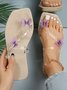 Butterfly Toe-ring Waterproof Beach Slippers