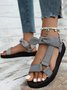 Multi-color Selection Bowknot Velcro Casual Sandals