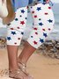 Plus Size Jersey Vacation Independence Day Leggings