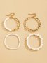 Elegant Pearl Beaded Chain Multilayer Bracelet Party Holiday Everyday Women's Jewelry