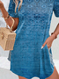 Short Sleeve Casual Ethnic T-Shirt
