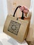 Casual Straw Ethnic Pattern Clutch Vacation Urban Boho Bags