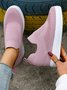 Women Breathable Mesh Fabric Minimalist Wedge Slip On Shoes