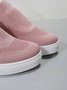 Women Breathable Mesh Fabric Minimalist Wedge Slip On Shoes
