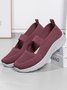 Solid color Fly Knit Sneakers Sports Shoes