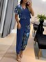 Casual Butterfly Loose V Neck Two-Piece Set