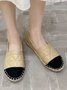 Pearl Beaded Panel Elegant Espadrilles