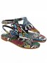 Zebra Print Snake Print Pinch Holiday Sandals