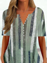 Loose Crew Neck Casual Jersey Shirt