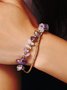 Casual Natural Crystal Beaded Layered Bracelet Bohemian Vacation Women's Jewelry
