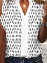 Casual Hollow Out Geometric Shirt