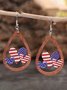 Casual American Flag Independence Day Pattern Earrings Holiday Party Women's Jewelry