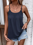 Buckle Jersey Casual Plain Cami