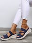 Casual Strap Wedge Heel Slide Sandals