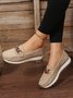 Casual Metal Chain Decor Loafers