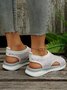 Colorful Triangle Graphic Flyweave Sports Sandals