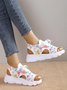 Floral Butterfly Breathable Slip On Sport Sandals