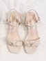 Knotted Strappy Chunky Sandals