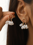 Urban Casual Pearl Tassel Earrings Daily Women Jewelry