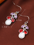 Urban Casual Colorful Crystal Pendant Earrings Daily Women's Jewelry
