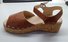 Vintage Leather Strappy Wooden Platform Sandals