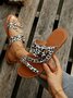 Vintage Woven Buckle Greek Sandals