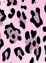 Plus Size Loose Casual Leopard Jersey T-Shirt