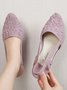 Urban Comfort Fashion Wedge Floral Embossed Single Shoe
