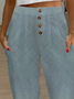 Split Joint Loose Casual Floral Pants