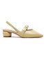 Urban Fashion Pointed Toe Pearl Back Empty Shoes