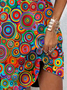 Plus Size Halter Casual Jersey Ethnic Dress