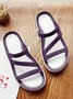 Women Cut Out Waterproof Beach Slippers