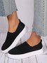 Breathable Mesh Fabric Slip On Sneakers