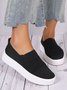 Breathable Mesh Fabric Slip On Sneakers
