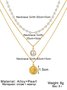 Casual Pearl Beaded Coin Layer Necklace Holiday Party Women's Jewelry