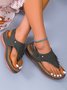 Women's Summer Vacation Floral Tassel Vintage Flip Flop Sandals