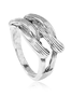 Retro Silver Metal Embossed Distressed Rings Daily Casual Women's Jewelry