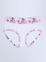 Breathable Comfort Elegant Floral Print Panties