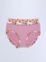Breathable Comfort Elegant Floral Print Panties