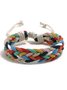 Ethnic Colorful Wax Thread Handmade Chain Bracelet