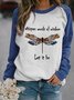 Crew Neck Casual Printing Sweatshirt