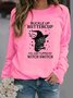 Halloween Casual Loose Crew Neck Sweatshirt