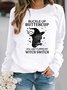 Halloween Casual Loose Crew Neck Sweatshirt