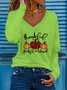 Halloween V Neck Loose Casual T-Shirt