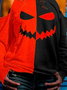 Casual Halloween Halter Sweatshirt